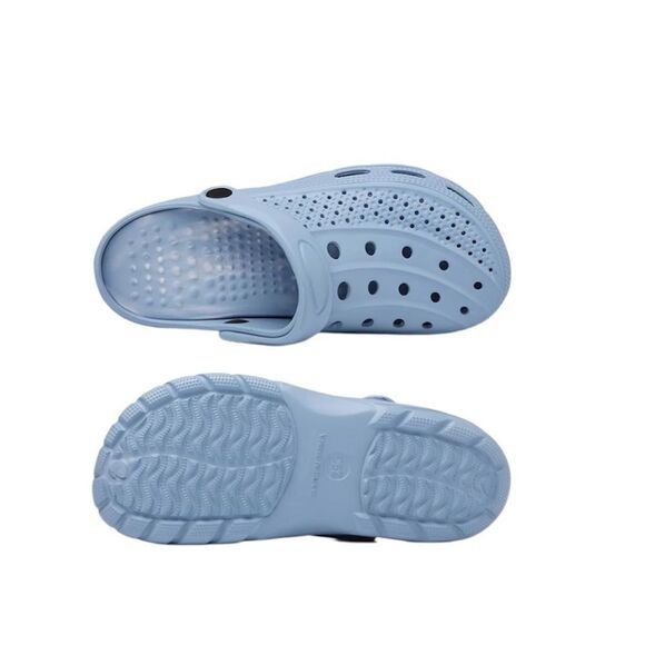 ChayChax Men's Arch Support Clogs Garden Shoes, Light Blue/Camo, size 12-13, NWT - Picture 1 of 12